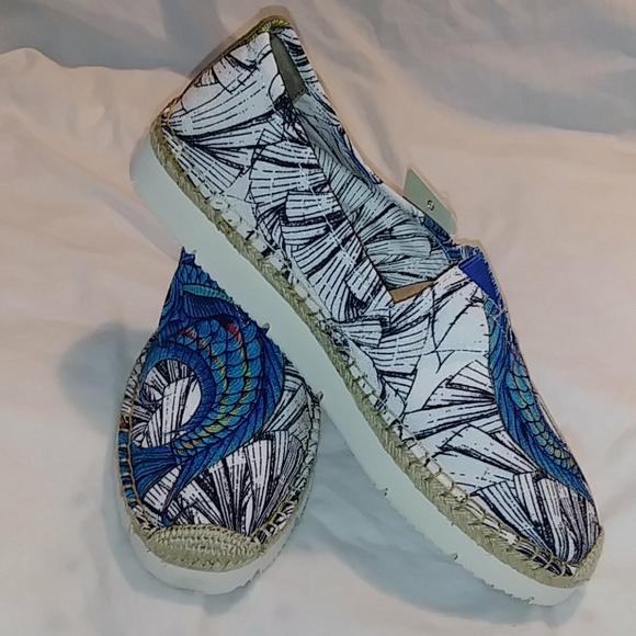 Abalone Platform Espadrille Flat4 - Picture 3 of 9